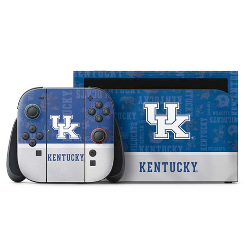 University of Kentucky Jersey Split Nintendo Switch 2 (2025) with Joy-Con Skin